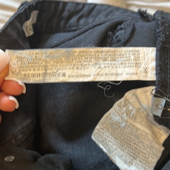 Zara (Trafaluc) black denim skirt, size S - Picture 7 of 8